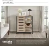 Buffet 71x32x82cm - Bois clair industriel, Chêne Sonoma, Voir les images du produit 4