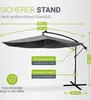 Juskys Ampelschirm Brazil 300 cm mit LED, UV-Schutz, Kurbel Produktbild-Vorschau 5