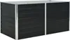 vidaXL Lit surélevé Anthracite 160 x 80 x 77 cm Acier Voir les images du produit 1