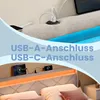VASAGLE Polsterbett mit LED und 7-Zonen Produktbild-Vorschau 5
