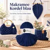 Bobbiny Junior 3 mm 100 m Ink Blue Schnur Produktbild-Vorschau 2