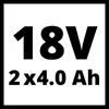 Einhell Akku Doppelpack 18 V / 4,0 Ah PXC-Twinpack CB 2 Produktbild-Vorschau 26