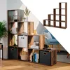 Treppenregal Vicco  Antikholz 142.5 x 140 cm, Model 36549 Produktbild-Vorschau 2