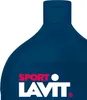 A close-up of a dark blue bottle with red and white text. Podgląd zdjęcia produktu