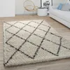 Hochflor Teppich Wohnzimmer Shaggy Langflor Modernes Boho Produktbild-Vorschau 1