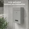 Wiltec Boîte aux lettres murale verrouillable V11 argentée Voir les images du produit 7