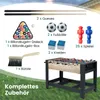 A collection of accessories for a foosball and billiards table, laid out on a grassy background with a sky in the upper portion. Anteprima dell’immagine prodotto