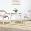 vidaXL Tablero de mesa blanco, 90x45x2,5 cm, madera maciza Vista previa de la imagen del producto 2