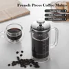 300 ml/10 Unzen doppelwandige franzoesische Kaffeemaschine, Produktbild-Vorschau 3