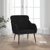 vidaXL Sessel Schwarz 63x76x80 cm Samt Produktbild-Vorschau 2