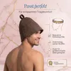 LoWell Saunahut aus Filz – Motiv Braun – für Damen und Produktbild-Vorschau 2