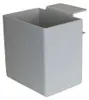 Boite de rangement en métal blanc avec pince de serrage Voir les images du produit 2