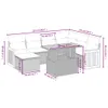 The Living Store 8-tlg. Garten-Sofagarnitur mit Kissen Produktbild-Vorschau 4