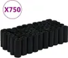 vidaXL Sacchetti per cani 750 pz. nero 30x20 cm PE Anteprima dell’immagine prodotto 1