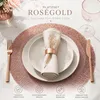 Platssets 6er Set Rund Gold, Tischunterlagen Metallic Produktbild-Vorschau 7