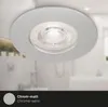 A recessed ceiling light fixture, likely for a bathroom, with a chrome-matte finish. Produktbild-Vorschau