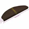 vidaXL Tappetini autoadesivi 5 pezzi 65x21x4 cm Marrone Anteprima dell’immagine prodotto 14
