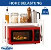 DanDiBo Étagère réglable pour micro-ondes Blanc 2 niveaux Voir les images du produit 4