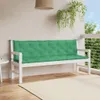 vidaXL Polštář na zahradní lavici zelený 200x(50+50)x7 cm Náhled obrázku produktu 2