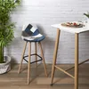 Lot De 2 Tabourets De Bar Patchwork Bleu Gris Voir les images du produit 1