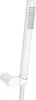 A white hand shower and hose assembly is shown against a white background. Anteprima dell’immagine prodotto