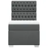 Boxspringbett mit Matratze Dunkelgrau 100x200 cm Stoff Produktbild-Vorschau 6