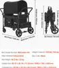 Wagon Kinderwagen für 4 Kinder Push Pull Faltbare Produktbild-Vorschau 7