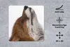 MuchoWow® Mauspad Mousepad Fuchs - Nase - Weiß 30x30 cm - Produktbild-Vorschau 2
