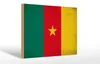Holzschild Flagge Kamerun 30x20cm Flag of Cameroon Vintage Produktbild-Vorschau 1