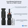 hb-digital 50m Solarkabel 6mm² H1Z2Z2-K Solarstecker Produktbild-Vorschau 3