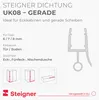 STEIGNER Duschtürdichtung UK08 50 cm (1 Stk.) Transparent - Produktbild-Vorschau 2