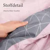 Davos Janine Biber Bettwäsche 2tlg grau rosa 65101-01| Produktbild-Vorschau 5