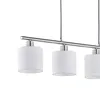 Żyrandol TOMMY srebrno-biały 4xE14x28W tkanina Podgląd zdjęcia produktu 2