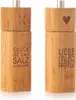 Räder Salzmühle GLÜCK und Pfeffermühle LIEBE Set Bambus Produktbild-Vorschau 10