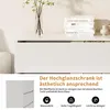 Credenza ProximaX con 2 ante e 3 cassetti, bianco lucido, Anteprima dell’immagine prodotto 6