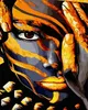 Malen nach Zahlen Tiger Make-up-Set 40x50 Goldfarbe Produktbild-Vorschau 13