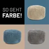LUMALAND Pouf Pouf Cord - Blu navy Anteprima dell’immagine prodotto 8
