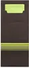 PAPSTAR Servietten-Tasche "Stripes" schwarz / limone Produktbild-Vorschau 7
