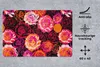 MuchoWow® Schreibtischunterlage Rosen - Muster - Blumen Produktbild-Vorschau 2