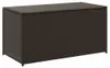 Cassetta da giardino in poly rattan 100x50x50 cm marrone Anteprima dell’immagine prodotto 3