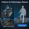 Mofaroller Faltbares Moped 20 Zoll 500 W Max 45 km/h Akku Produktbild-Vorschau 15