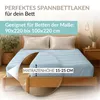 Mako Jersey Spannbettlaken 90x220 - 100x220 aus 100% Produktbild-Vorschau 2