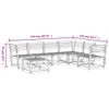 7-tlg. Garten-Lounge-Set Weiß Massivholz Kiefer 3216926 Produktbild-Vorschau 8
