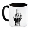 Mittelfinger Kaffeebecher in schwarz Produktbild-Vorschau 2