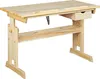 A wooden desk on a white background. Produktbild-Vorschau