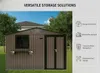 Casetta da giardino in metallo da 7,19 m² con tetto a due Anteprima dell’immagine prodotto 8