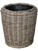 VAN DER LEEDEN DRYPOT® Rattan Pflanzkübel Grau Ø 45 cm - Produktbild-Vorschau 9