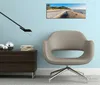 Wallario Premium Leinwandbild Einsamer Strand am Meer - Produktbild-Vorschau 2