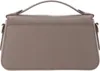LACOSTE Pelle borsa a tracolla Flap Crossover Bag Taupe Anteprima dell’immagine prodotto 3