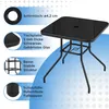 Yaheetech Gartentisch Bistrotisch mit Schirmloch, aus Glas Produktbild-Vorschau 6